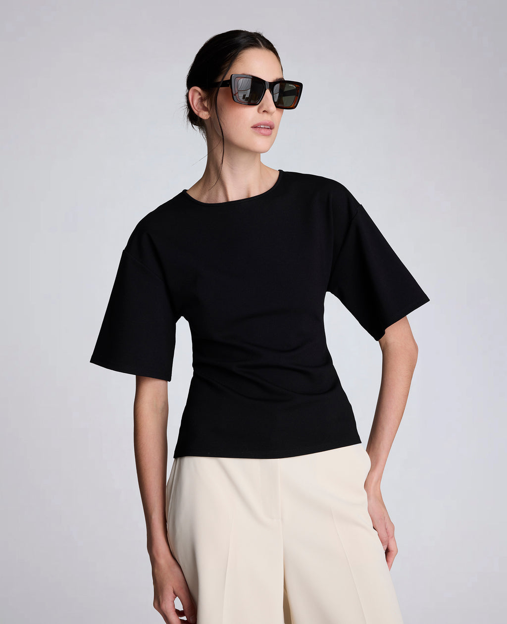 Kenneth Cole - Compression Tee with Cut Out Back WOMENS TOPS for Women 