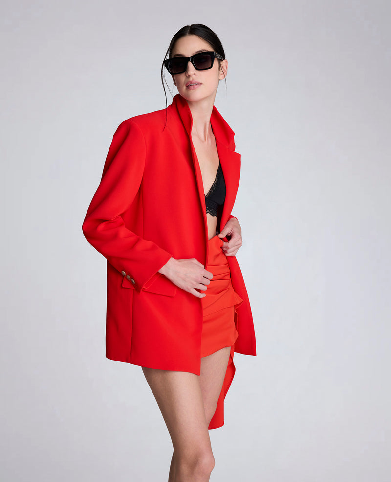 Kenneth Cole - Luxe Twill One Button Notch Collar Jacket WOMENS JACKET for Women