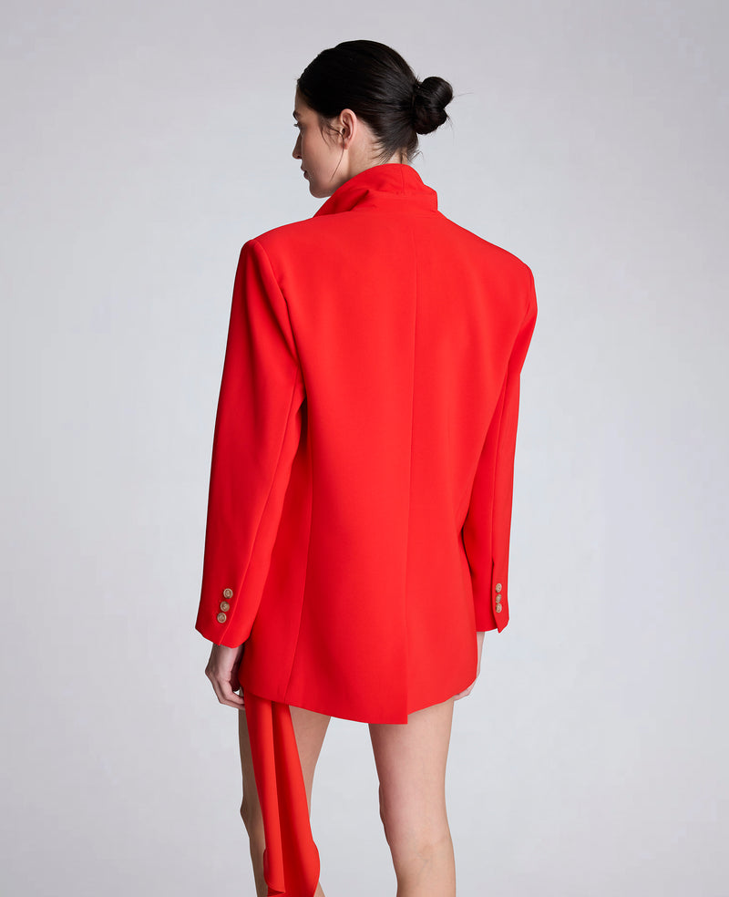 Kenneth Cole - Luxe Twill One Button Notch Collar Jacket WOMENS JACKET for Women