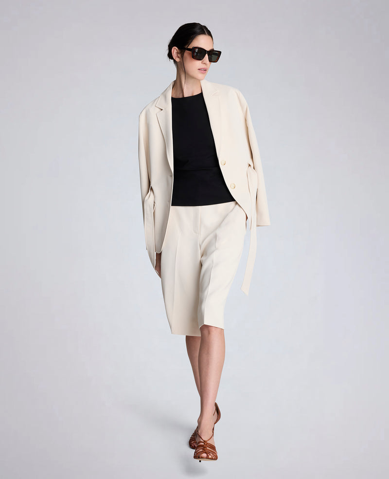 Kenneth Cole - Vision Twill Belted Patch Pocket Jacket WOMENS JACKET for Women