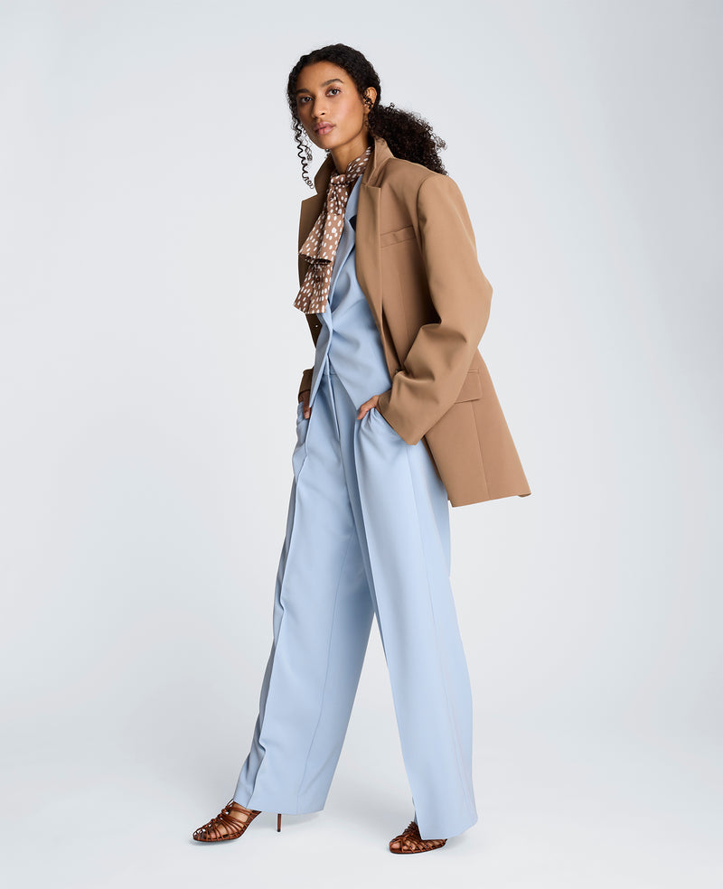 Kenneth Cole - Fly Front High Rise Wide Leg Pintuck Pant WOMENS PANTS for Women