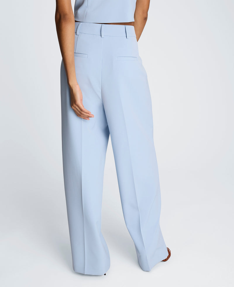 Kenneth Cole - Fly Front High Rise Wide Leg Pintuck Pant WOMENS PANTS for Women