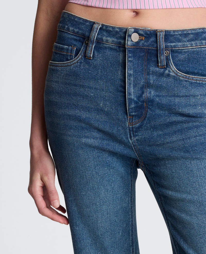 Kenneth Cole - High Rise Flare Leg Jeans with Released Hem WOMENS DENIM for Women