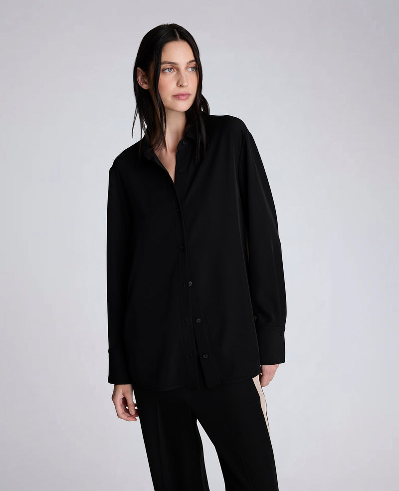 Kenneth Cole - Oversized Button Front Shirt with Long Sleeves WOMENS SHIRTS for Women