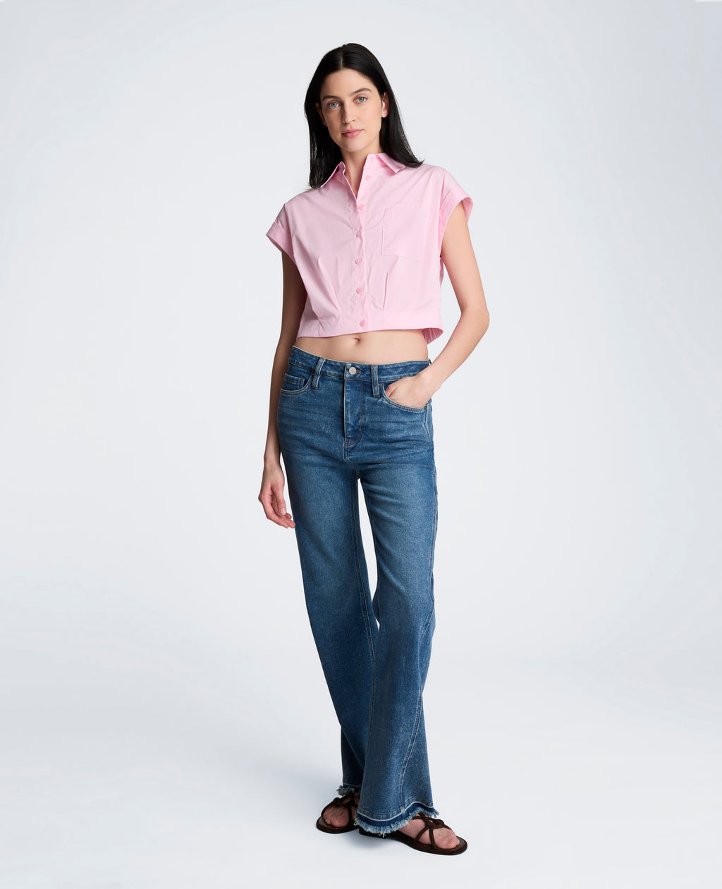 Cropped Short Sleeve Shirt