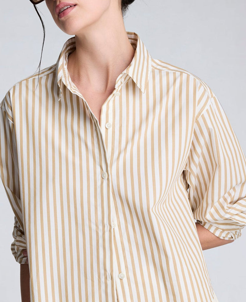 Kenneth Cole - Poplin Cropped Button Front Shirt with Long Sleeves WOMENS SHIRTS for Women