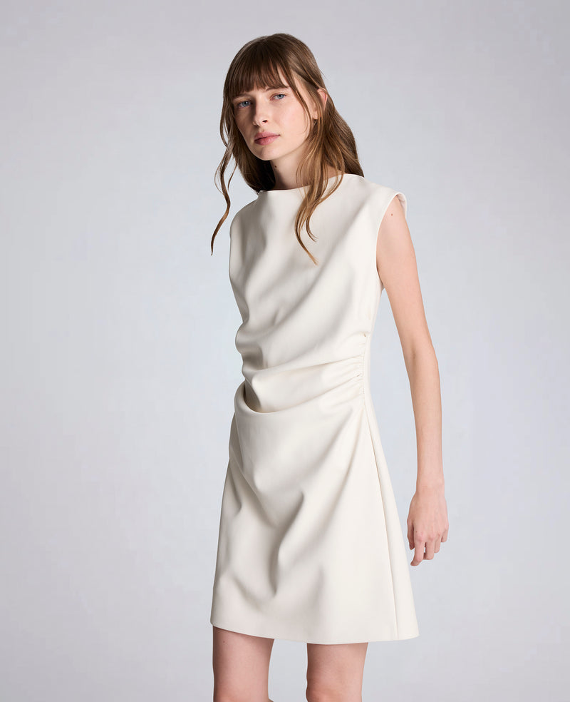 short boat neck dress Lainey Boat Neck Mini Dress AMUR