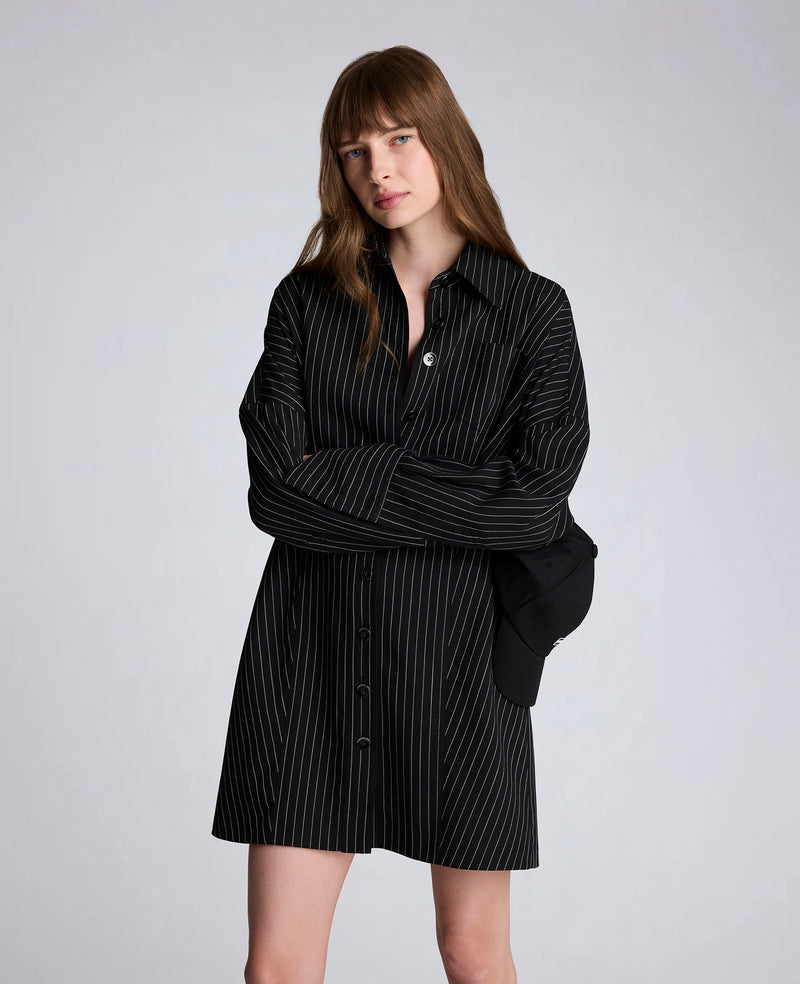 Kenneth Cole - Pinstripe Shirt Dress WOMENS DRESS for Women