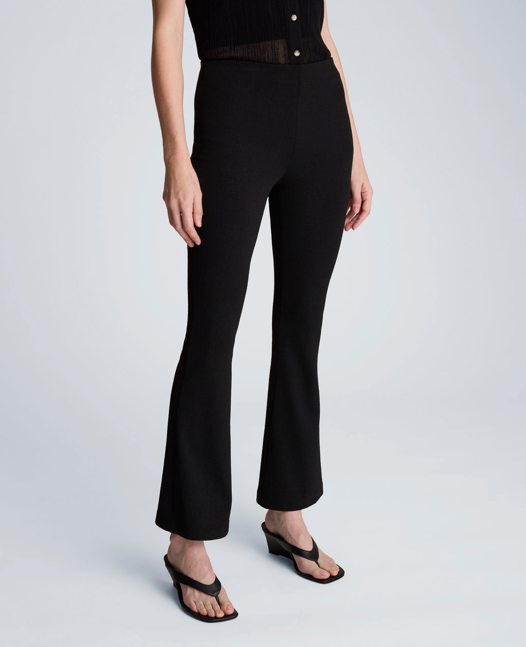 Kenneth Cole - Textured Knit Pull On Flare Pant with Inner Short WOMENS PANTS for Women 