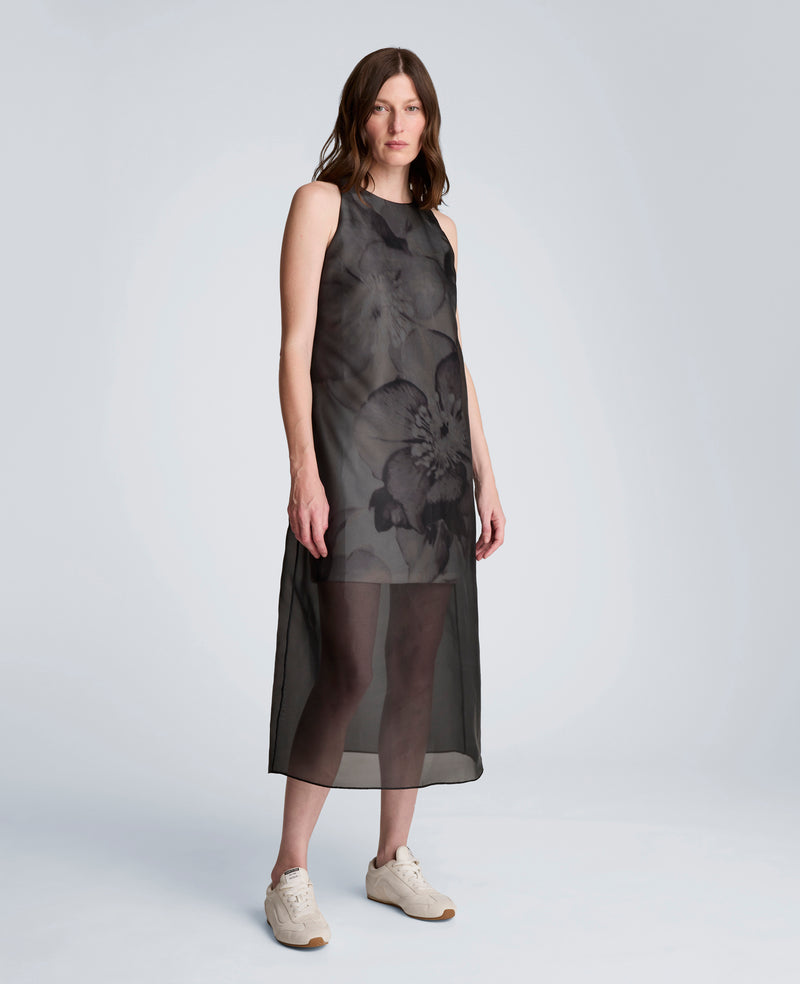 Kenneth Cole - Sheer Overlay Crewneck Mini A-Line Dress WOMENS DRESS for Women