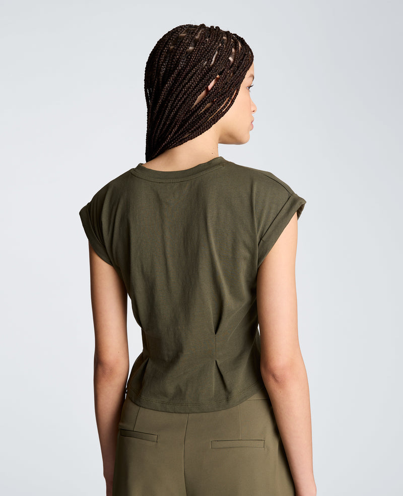 Kenneth Cole - Extended Shoulder Top With Peplum Waist WOMENS KNITS for Women