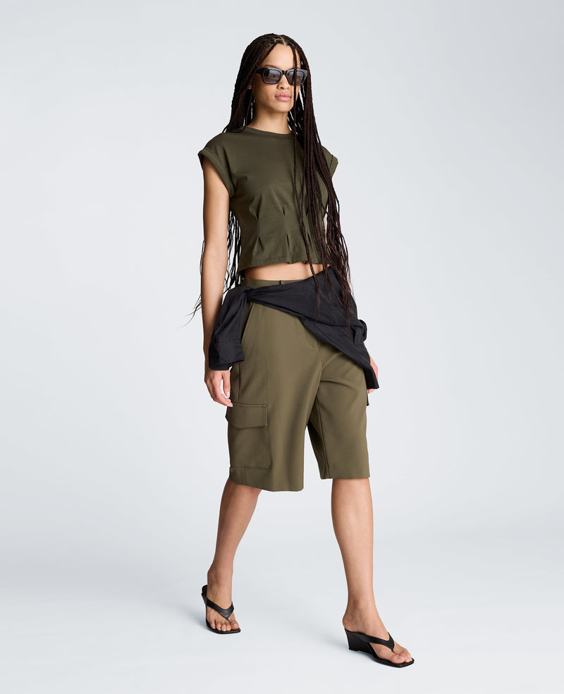 Kenneth Cole - Extended Shoulder Top With Peplum Waist WOMENS KNITS for Women
