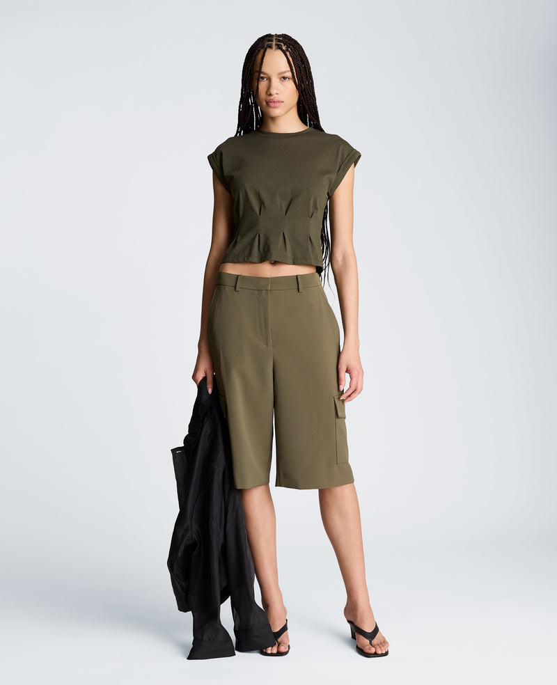 Kenneth Cole - Extended Shoulder Top With Peplum Waist WOMENS KNITS for Women