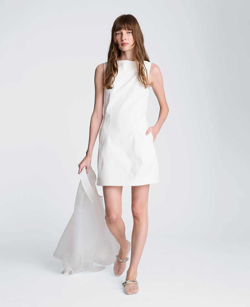Kenneth Cole - Boat Neck Sculpt Mini Dress WOMENS DRESS for Women