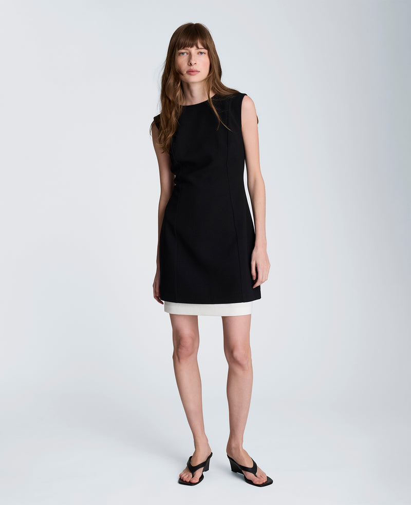 Kenneth Cole - Color Block Hem Mini Fit and Flare Dress WOMENS DRESS for Women