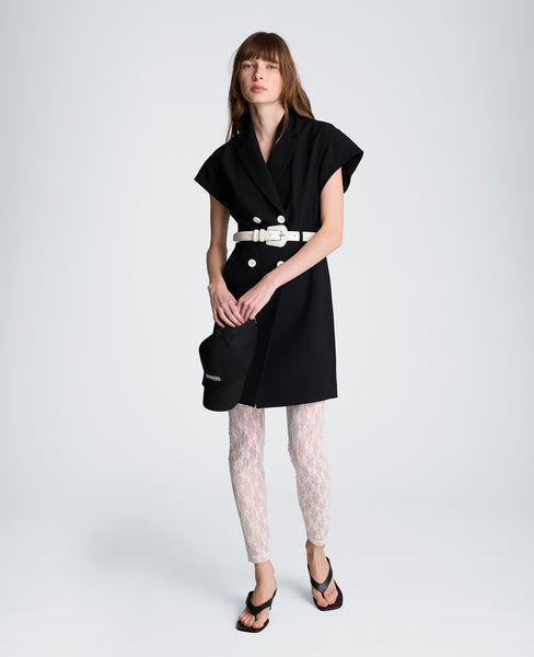 Mini Trench Jacket Dress – Natural White/Black | Kenneth Cole