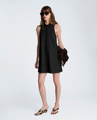 Halter Shirt Swing Dress