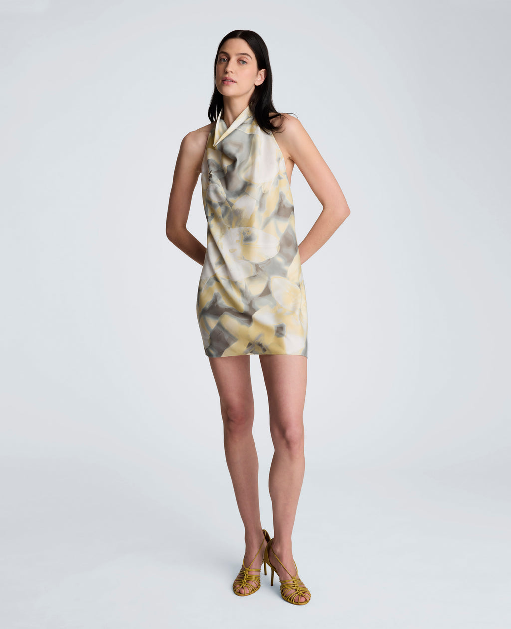 Cowl Mock Neck Dress