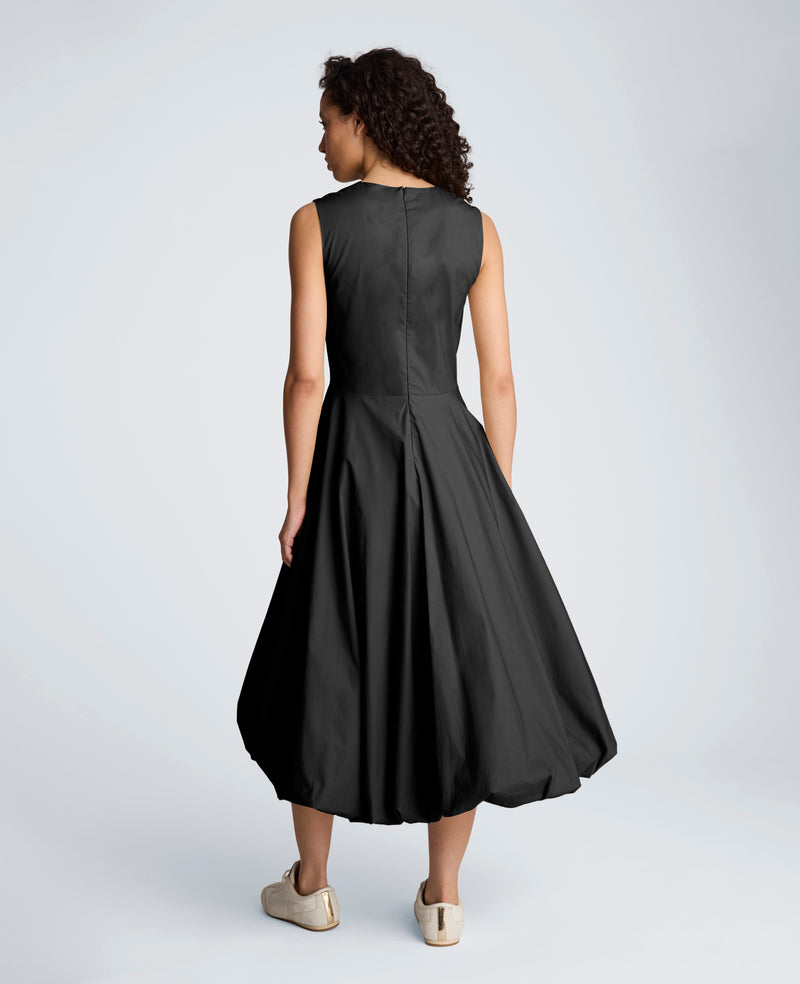 Kenneth Cole | Bubble Hem Midi Dress in BLACK, Size: 8 Kenneth Cole | Bubble Hem Midi Dress in BLACK, Size: 8