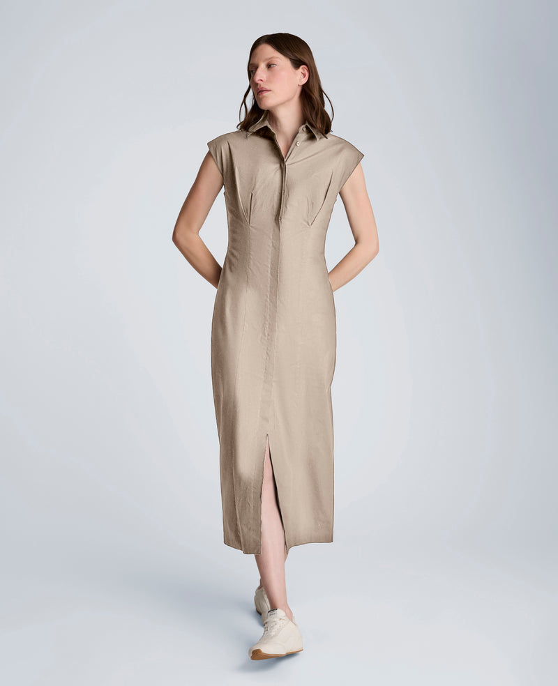 women shirt dress midi White Midi Shirt Dress