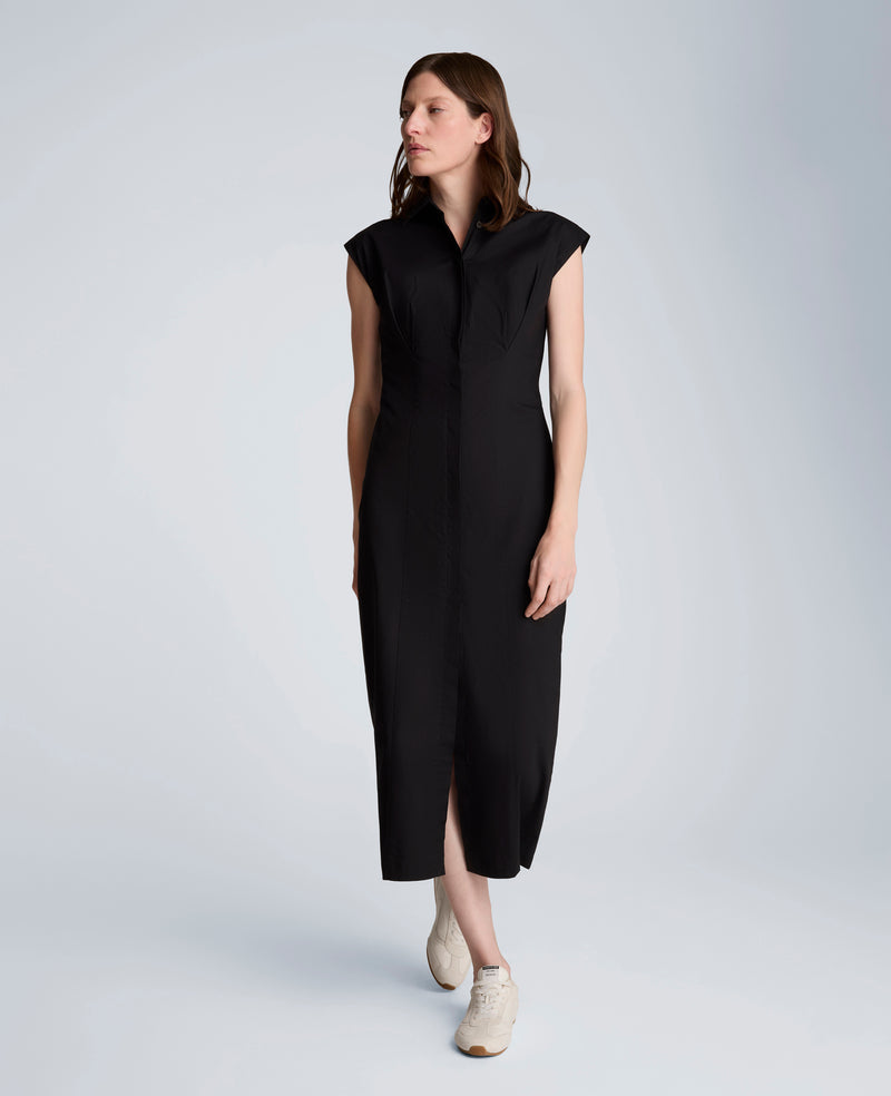 Kenneth Cole - Bodice Pleat Midi Shirt Dress WOMENS DRESS for Women