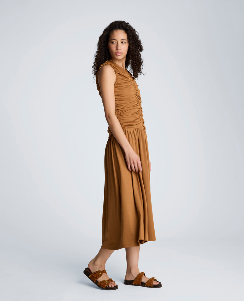 midi jersey dress Reiss Madeline Jersey Wrap-tie Midi Dress
