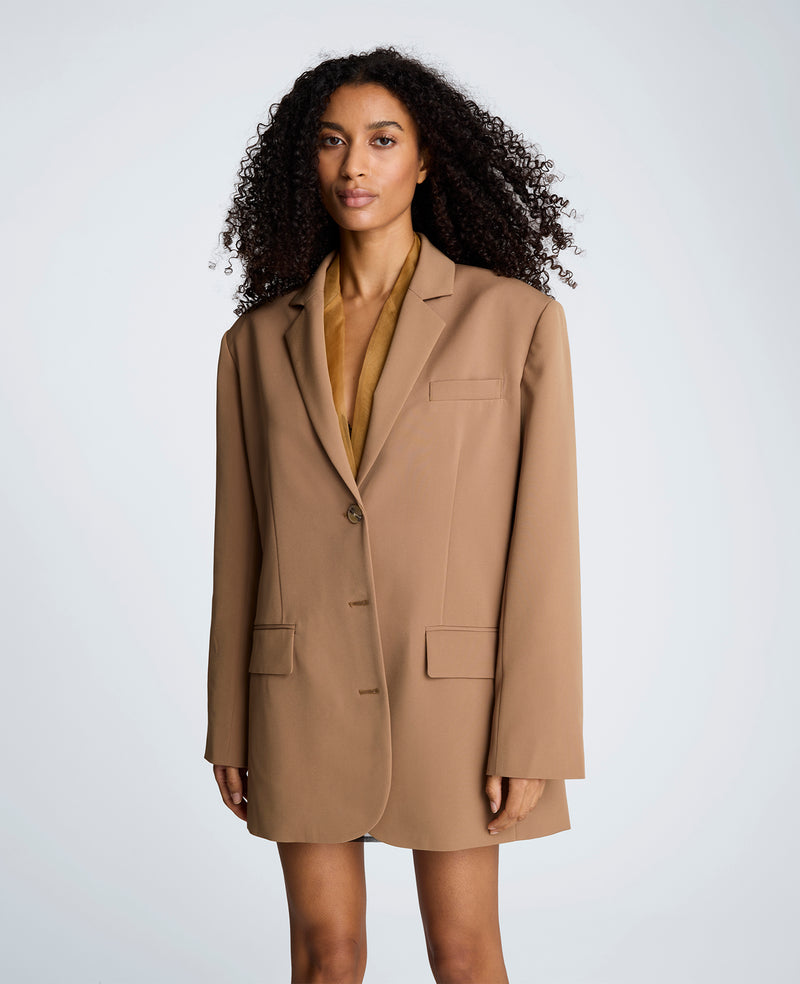 Kenneth Cole - Three Button Boyfriend Jacket with Flap Pockets WOMENS JACKET for Women