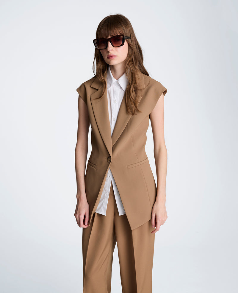 Kenneth Cole - Layered Vest with Detachable Shirt WOMENS JACKET for Women