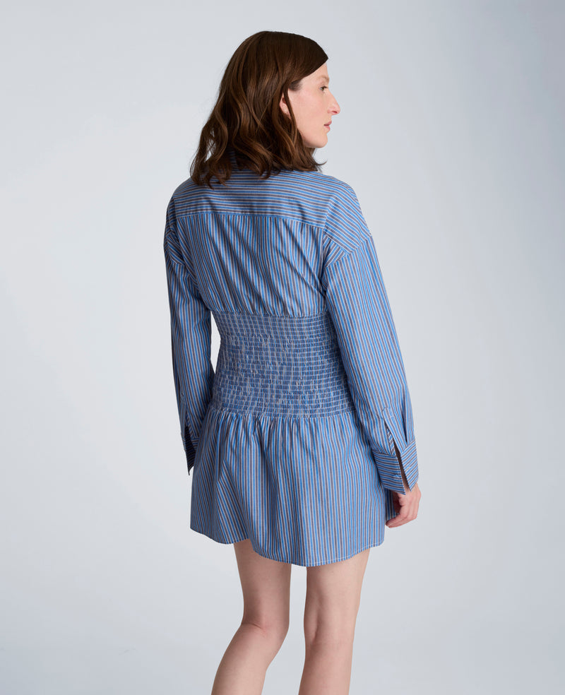 Kenneth Cole - Smocked Dolman Sleeve Mini Shirt Dress WOMENS DRESS for Women