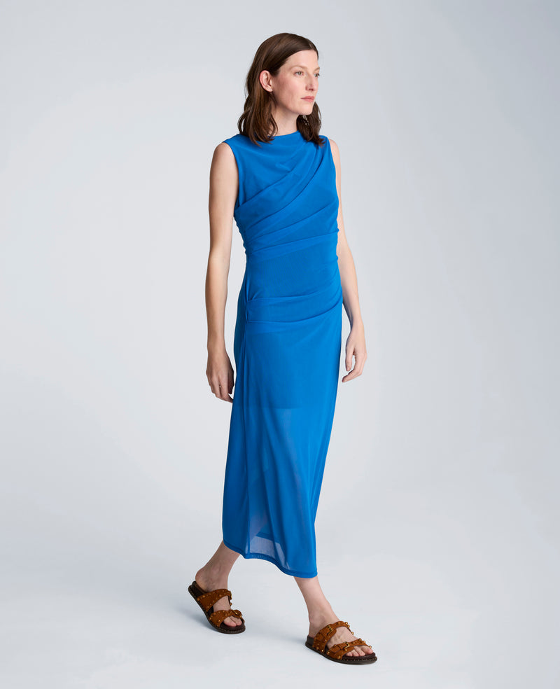Kenneth Cole - Draped Detailed Modern Midi Dress WOMENS DRESS for Women
