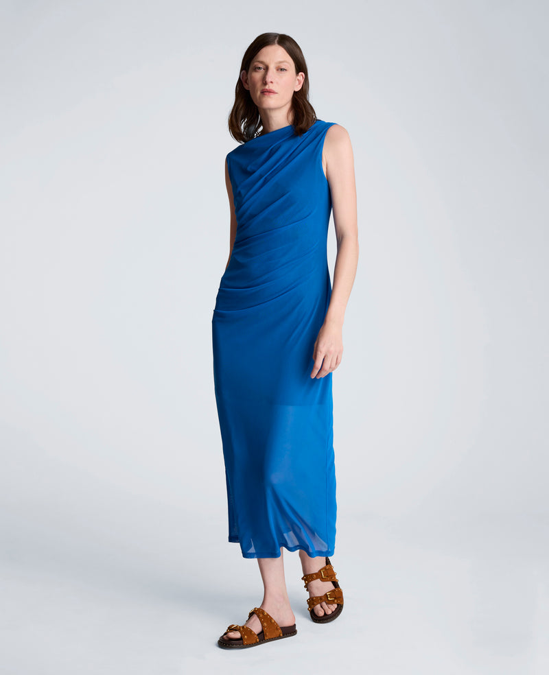 Kenneth Cole - Draped Detailed Modern Midi Dress WOMENS DRESS for Women