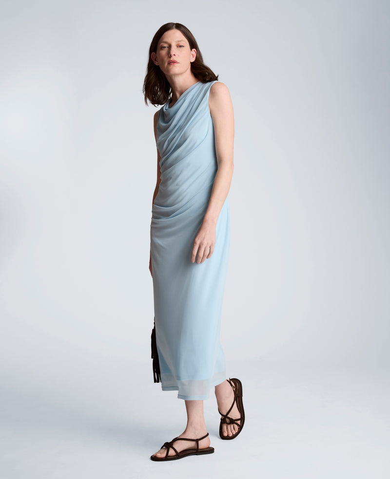 Kenneth Cole - Draped Detailed Modern Midi Dress WOMENS DRESS for Women