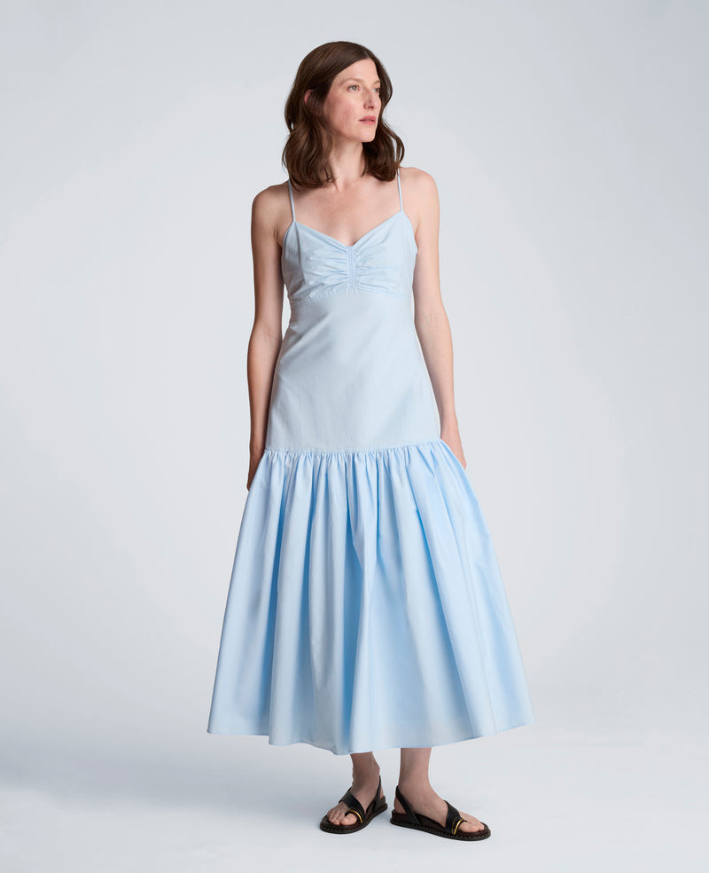 Kenneth Cole | Sweetheart Bubble Flounce Midi Dress in TRANQUIL BLUE, Size: 2 Kenneth Cole | Sweetheart Bubble Flounce Midi Dress in TRANQUIL BLUE, Size: 2