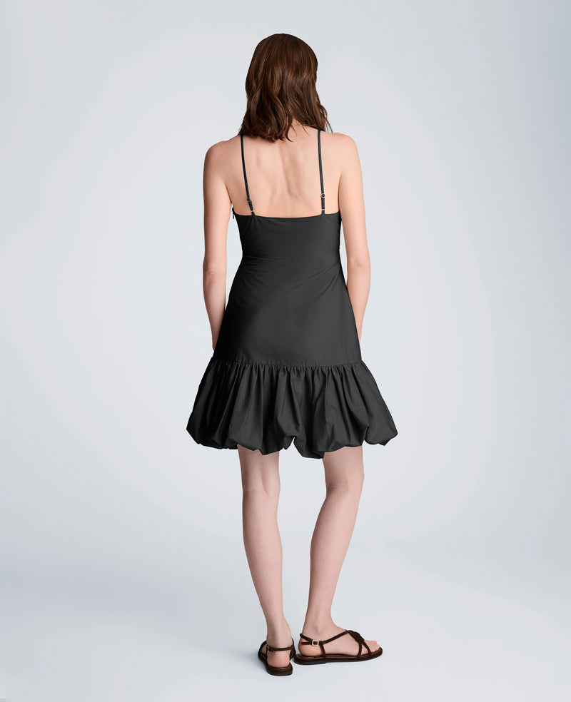mini flounce dress SAME Ruched Flounce Mini Dress | Chocolate Brown