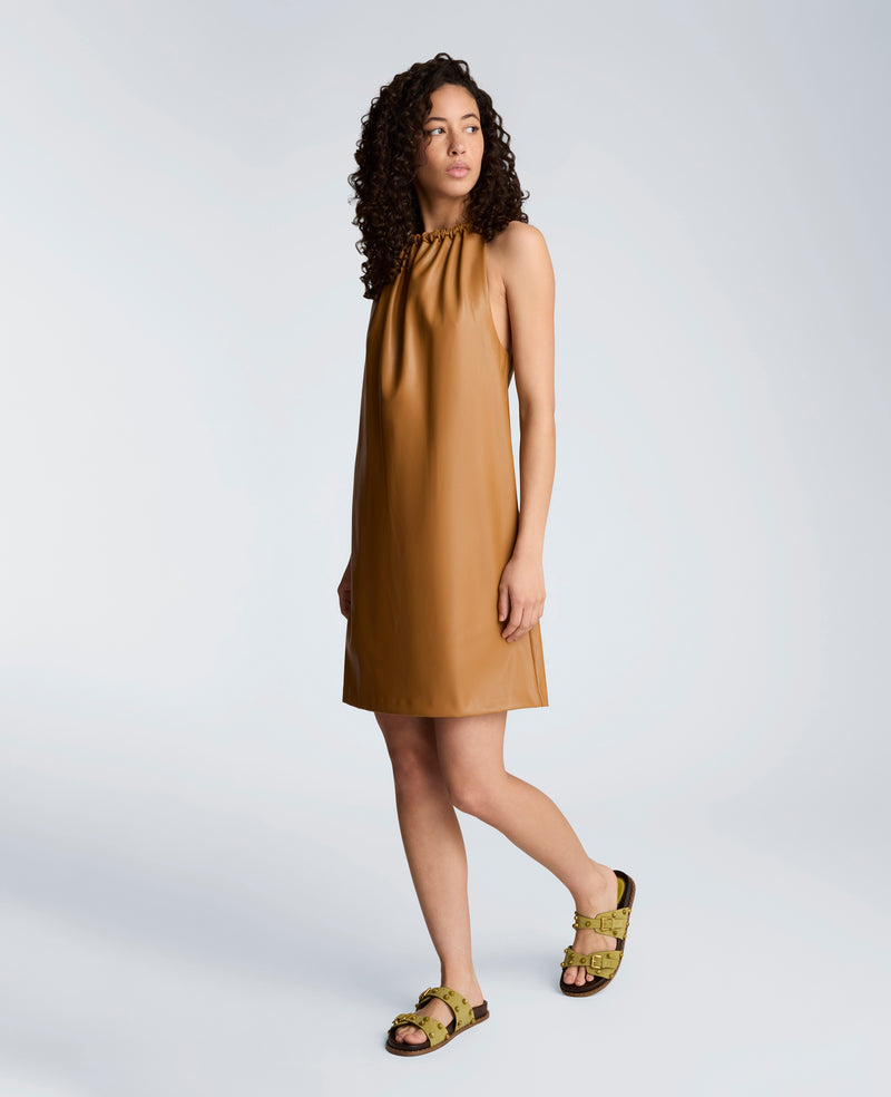 Kenneth Cole - Gathered Halter Neck Mini Dress WOMENS DRESS for Women