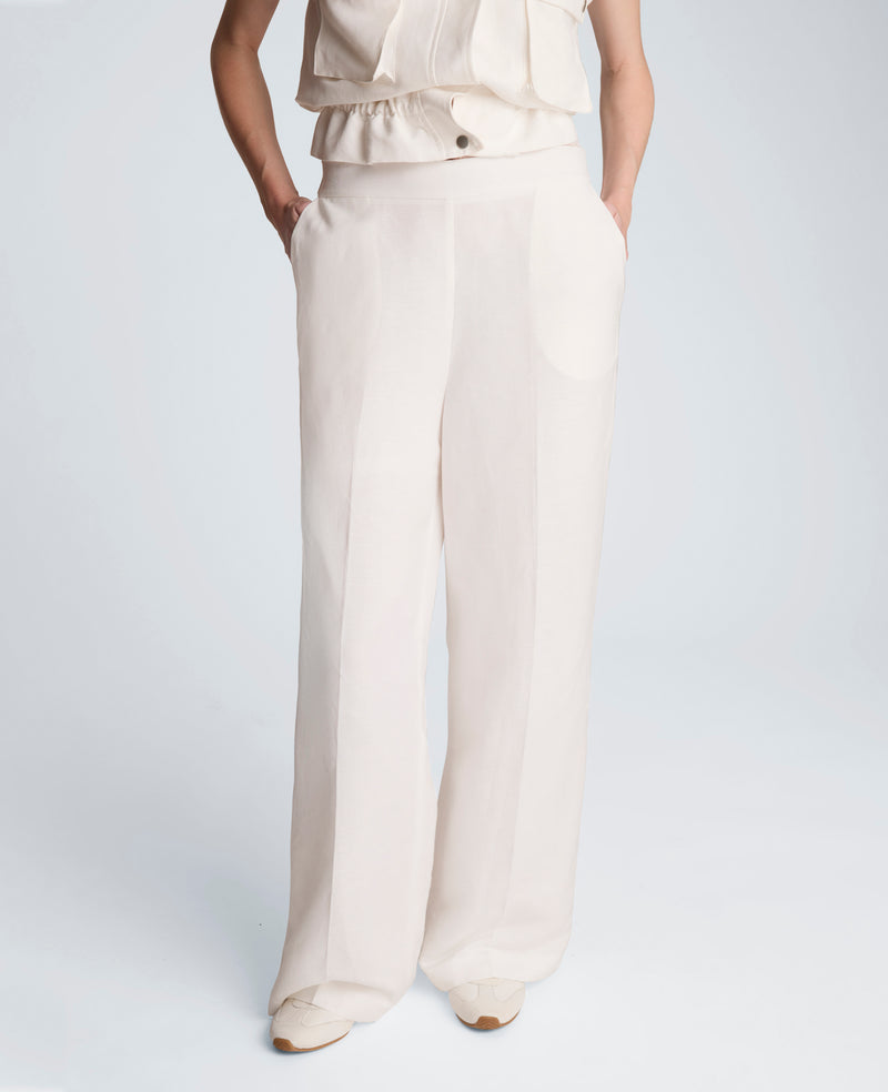 Kenneth Cole - Pull On Wide Leg Linen Pant WOMENS PANTS for Women
