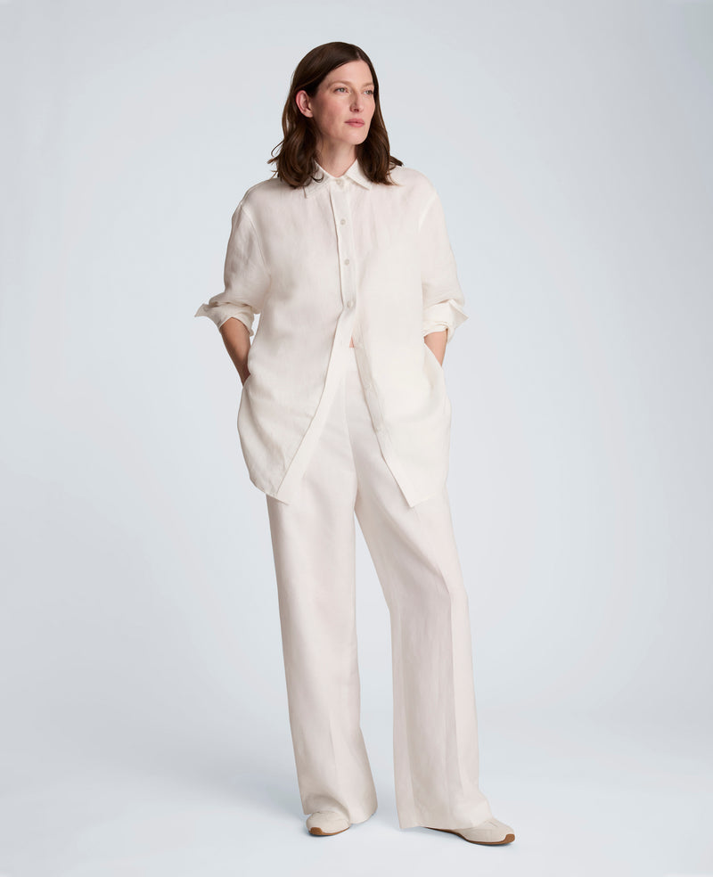 Kenneth Cole - Pull On Wide Leg Linen Pant WOMENS PANTS for Women