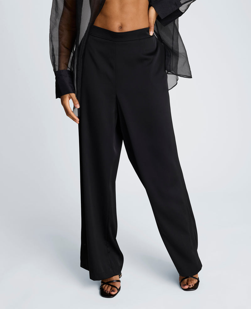 Kenneth Cole - Pull On Wide Leg Satin Pant WOMENS PANTS for Women