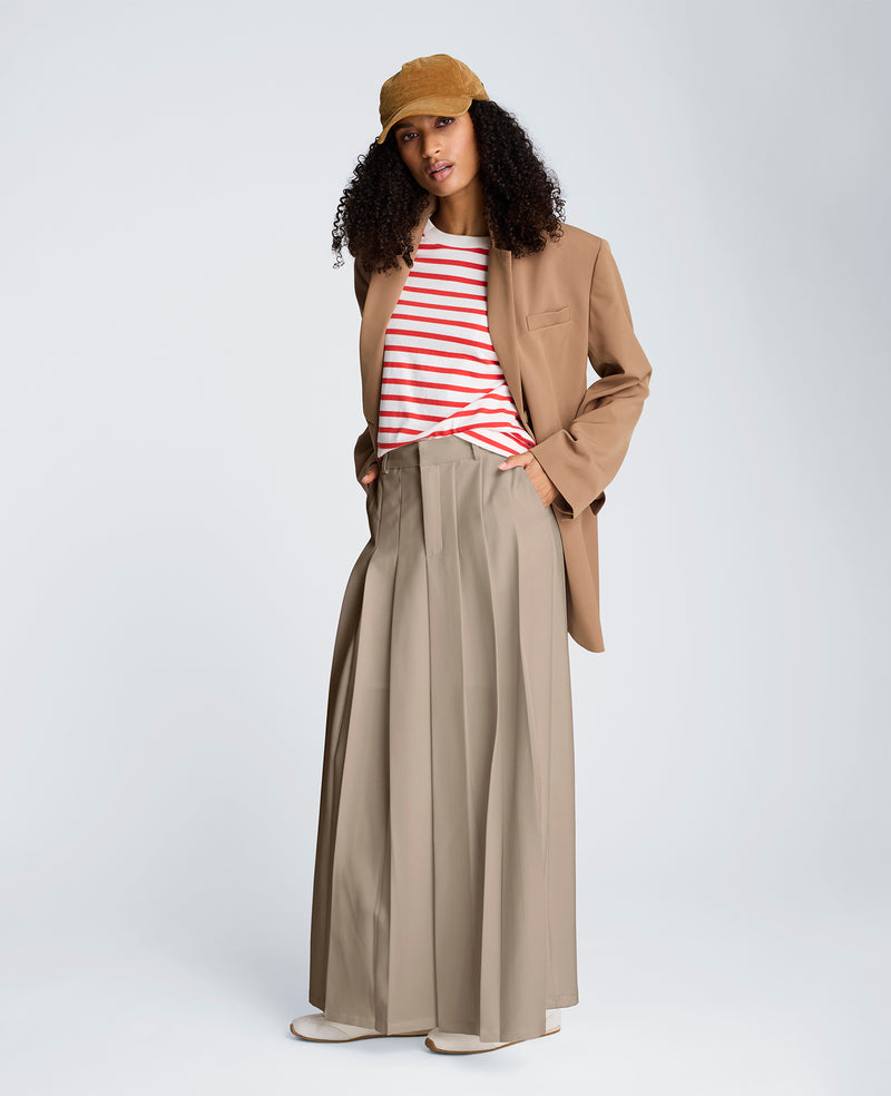 Kenneth Cole - Fly Front Pleated Maxi Skirt WOMENS SKIRTS for Women