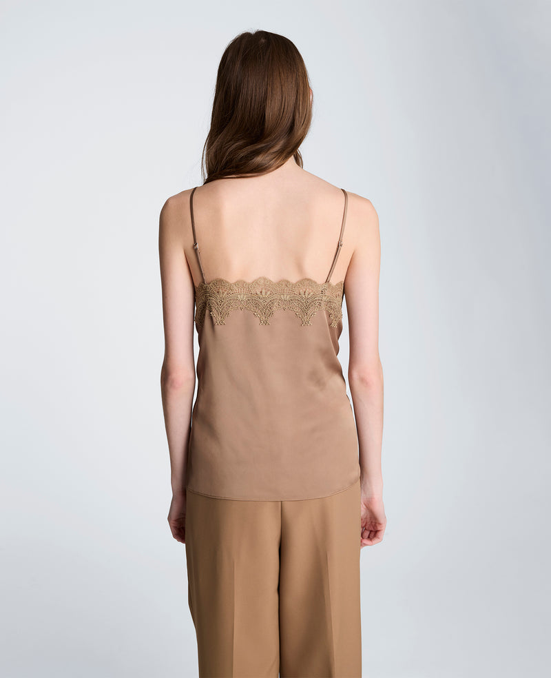 Kenneth Cole - Cami with Lace Trim Detail WOMENS TOPS for Women