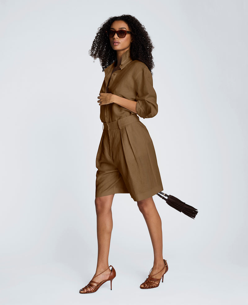 Kenneth Cole - Drop Shoulder Button Front Boyfriend Shirt WOMENS SHIRTS for Women