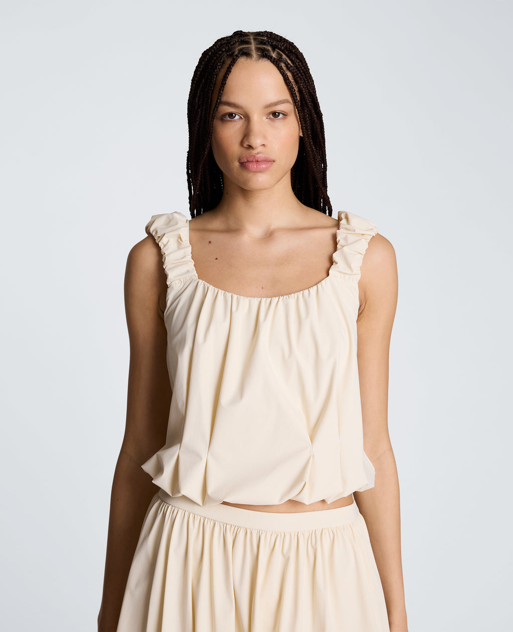 Kenneth Cole - Ruched Crop Tank WOMENS KNITS for Women 
