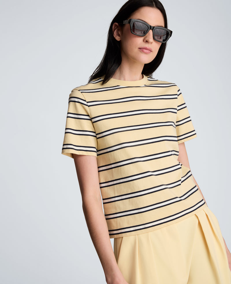 Kenneth Cole - Crewneck Stripe Tee WOMENS KNITS for Women