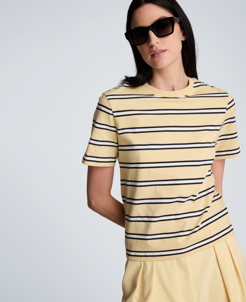 Kenneth Cole - Crewneck Stripe Tee WOMENS KNITS for Women