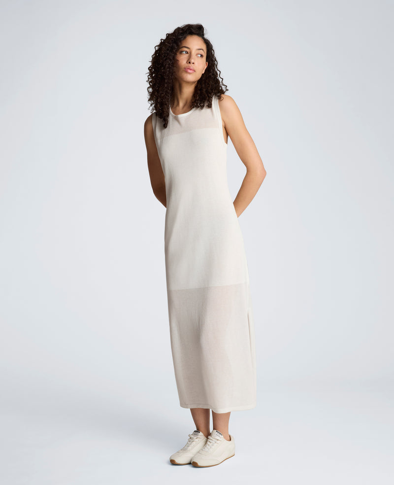 Kenneth Cole - Semi Sheer Dress with Side Slits WOMENS DRESS for Women