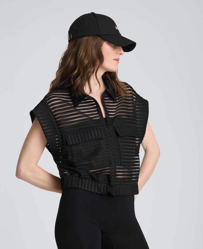Kenneth Cole - Zip-Up Vest Cardigan with Chest Pocket WOMENS KNITS for Women