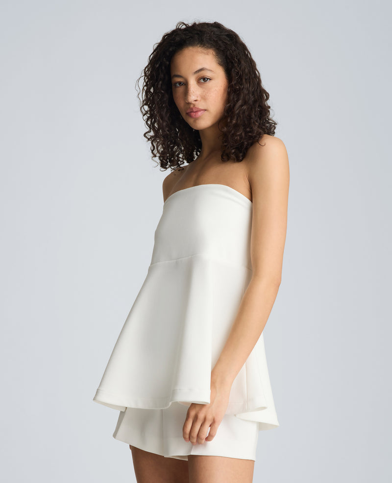 Kenneth Cole - Peplum Strapless Top WOMENS KNITS for Women