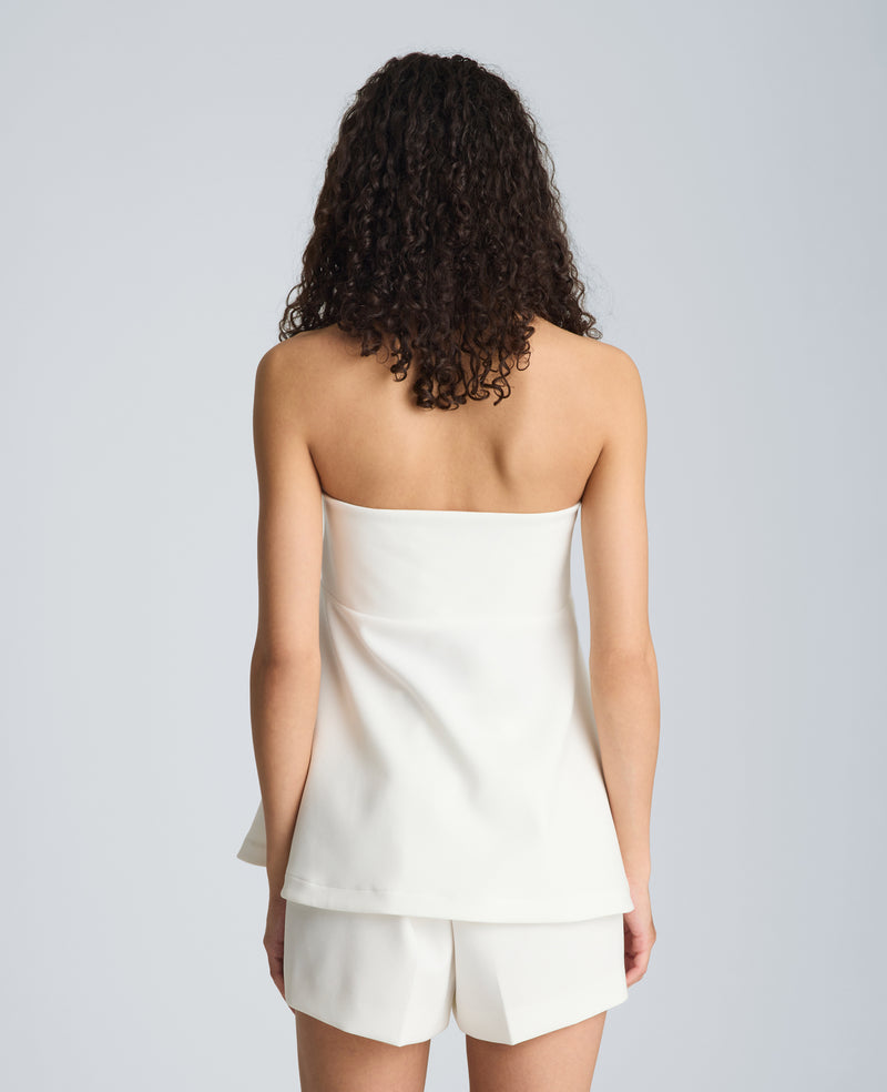 Kenneth Cole - Peplum Strapless Top WOMENS KNITS for Women