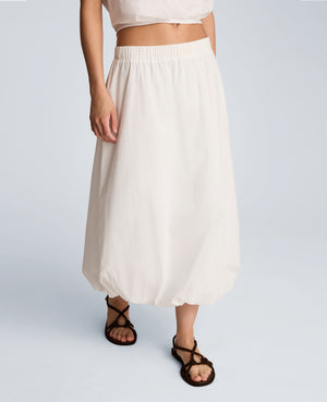 Pull On Bubble Maxi Skirt
