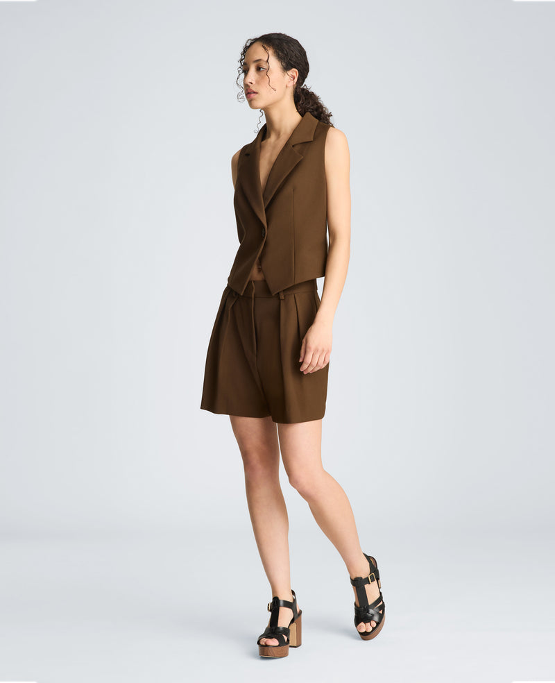 Kenneth Cole - Fitted One Button Notch Collar Vest WOMENS JACKET for Women